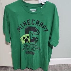 Minecraft Green Short Sleeve Tee
